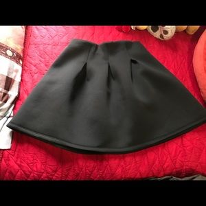 Black Puffy Mini Skirt